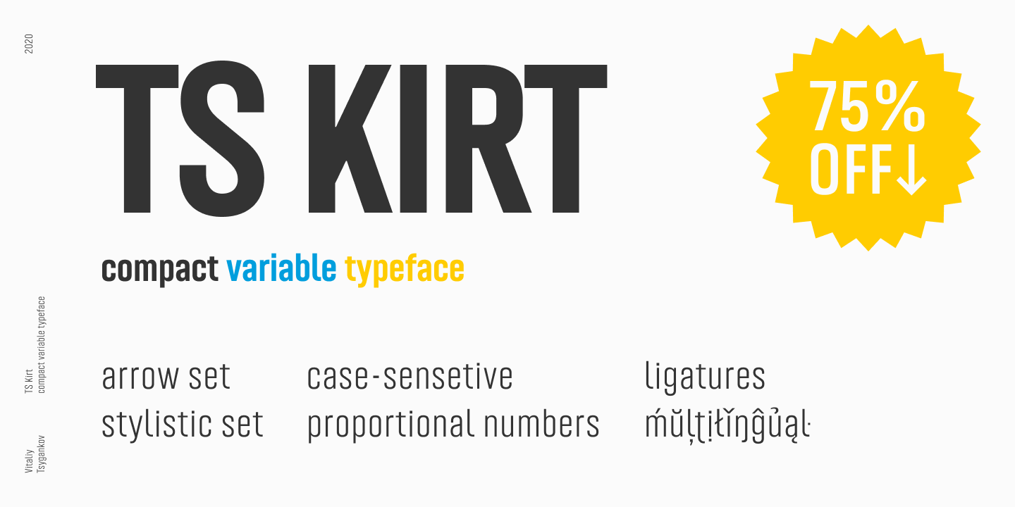 TS Kirt Variable Font preview